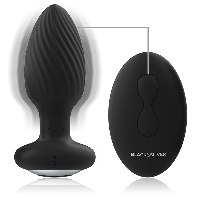 Black&Silver Rotatore Premium con Telecomando in Silicone - immagine 3