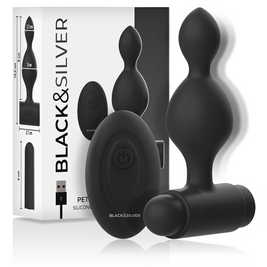 Black&Silver Tucker Plug con Telecomando in Silicone Premium