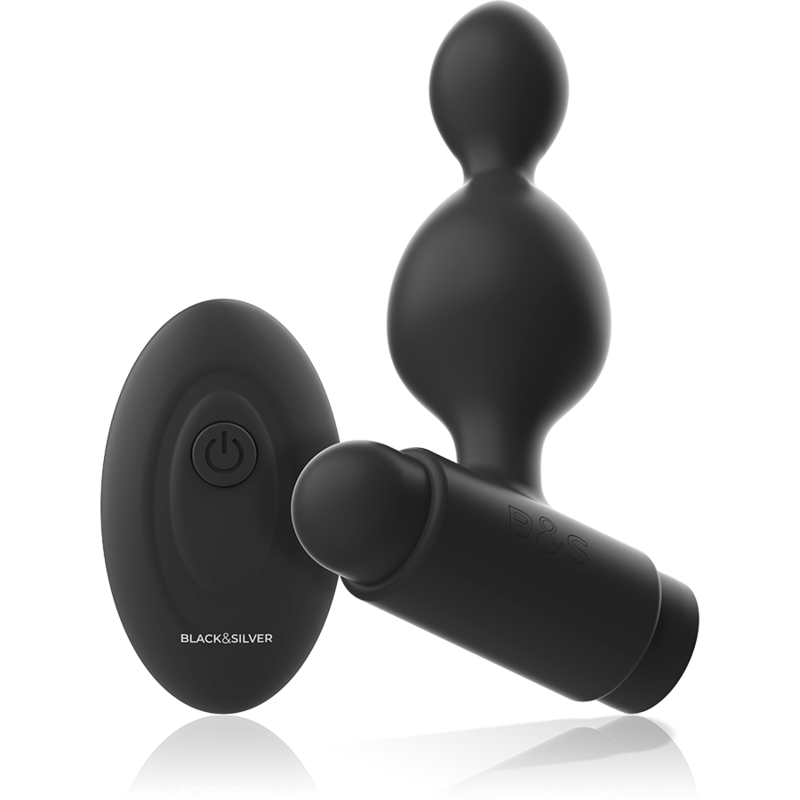 Black&Silver Tucker Plug con Telecomando in Silicone Premium - immagine 2