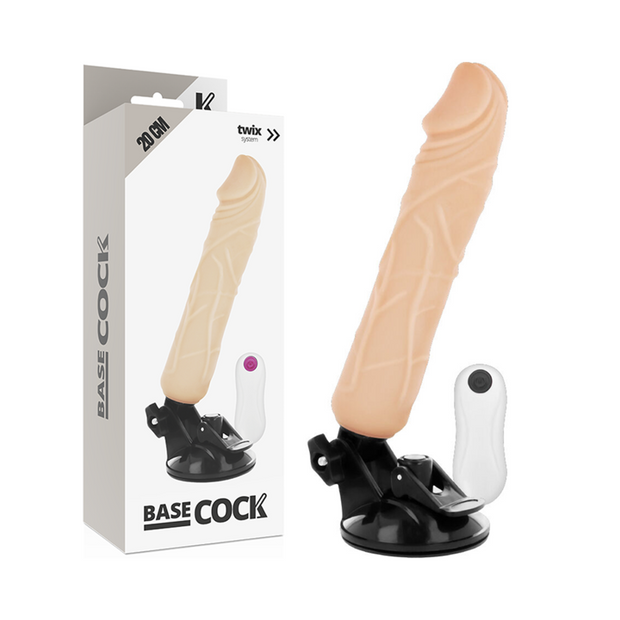Basecock Vibratore Realistico con Telecomando 20cm Flesh