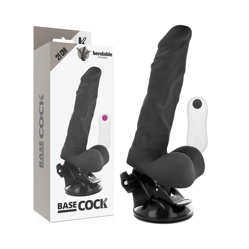 Basecock Vibratore Articolabile con Telecomando 21cm Nero