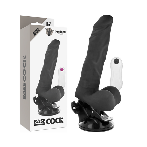 Basecock Vibratore Articolabile con Telecomando 21cm Nero