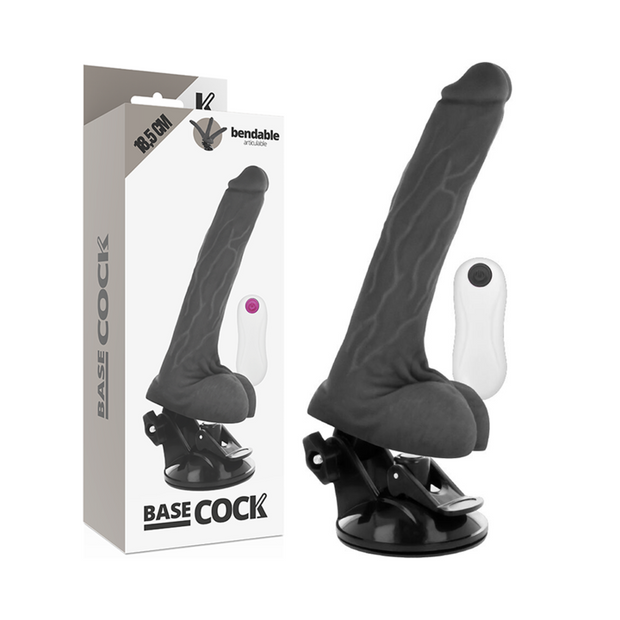 Basecock Vibratore Articolabile con Telecomando 18,5 cm Nero
