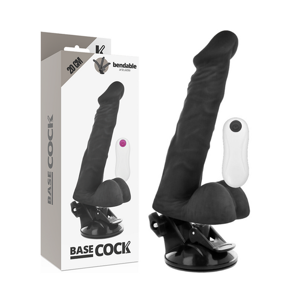 Basecock Vibratore Articolabile con Telecomando Nero 20cm