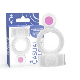 Casual Love - Anello Vibrante Doppio Piacere Trasparente