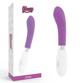 Glossy John Vibratore Punto G in Silicone Premium Viola