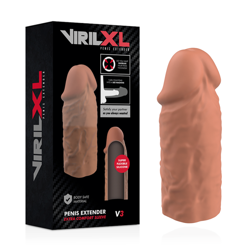 Virilxl - Estensione Per Pene In Silicone Liquido V3 ​​Marrone