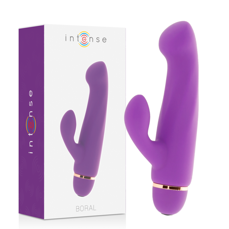 Intense Boral Vibratore Rabbit in Silicone 20 Velocità Lilla