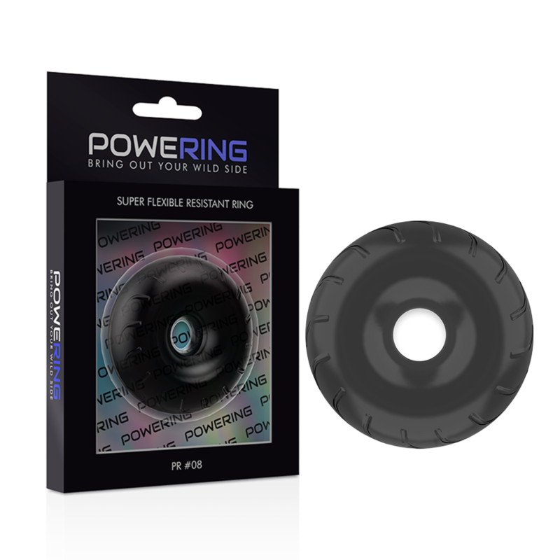 Powering - Anello Per Pene Super Flessibile E Resistente 5Cm Pr08 Nero