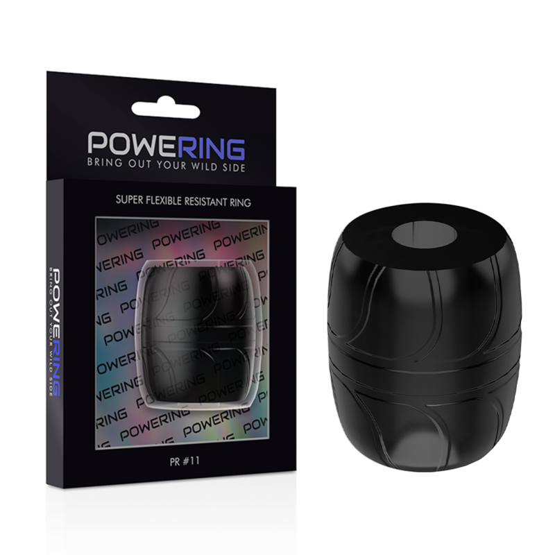 Powering - Anello Per Pene Super Flessibile E Resistente 5 Cm Pr11 Nero