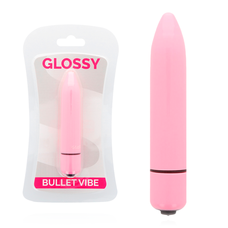 Glossy Rosa Vibe Sottile Mini Vibratore in Silicone Premium