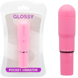 Glossy Mini Vibratore Tascabile Deep Rose in Silicone Premium