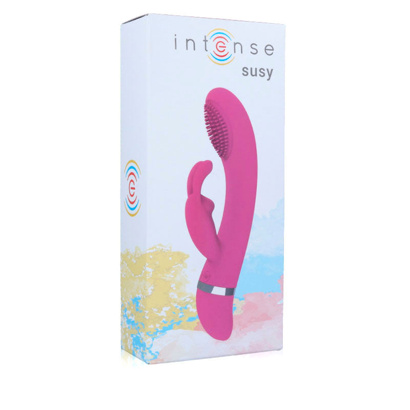 Intense - Vibratore Oscillante Susy Silicone Rosa Coniglio