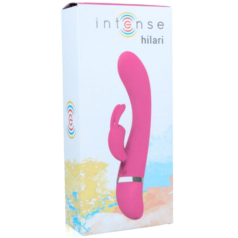 Intense Hilari Vibratore Rabbit Premium in Silicone Rosa - immagine 3