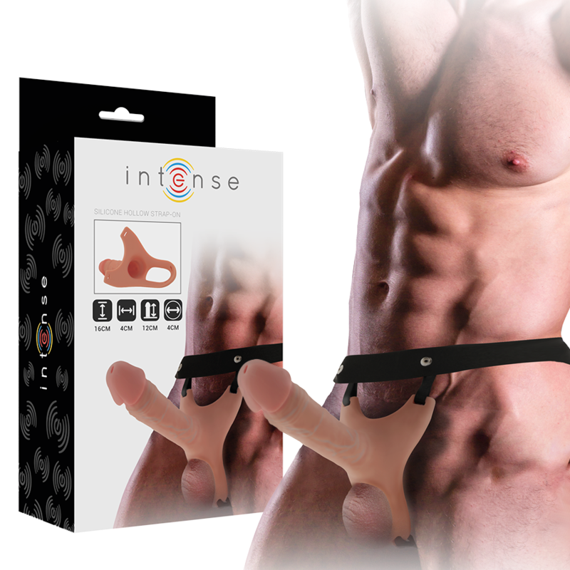 Intense - Imbracatura Cava Con Dildo In Silicone 16 X 3,5 Cm