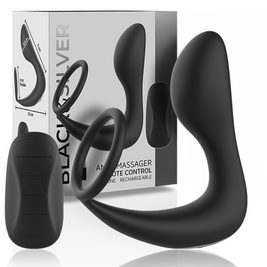 Black&Silver Massaggiatore Ergonomico Ricaricabile con Telecomando