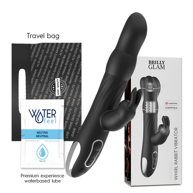 Brilly Glam Moebius Vibratore Rabbit Rotatore con Telecomando - immagine 2