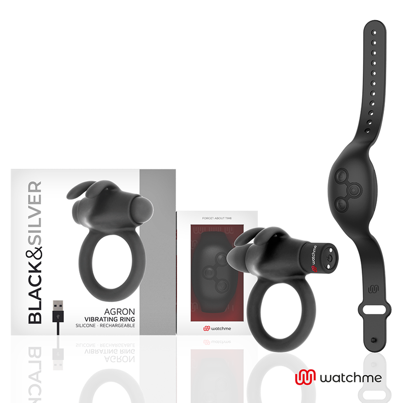 Black&Silver Anello Vibrante con Telecomando Premium | Syriox