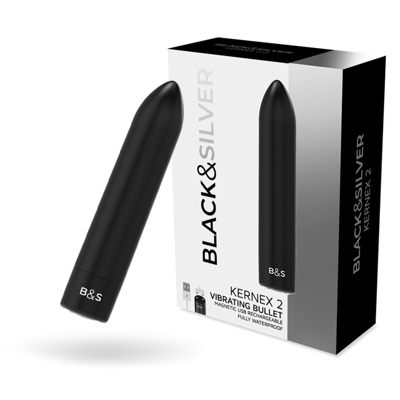 Black&Silver Kernex 2 Mini Vibratore Magnetico Ricaricabile