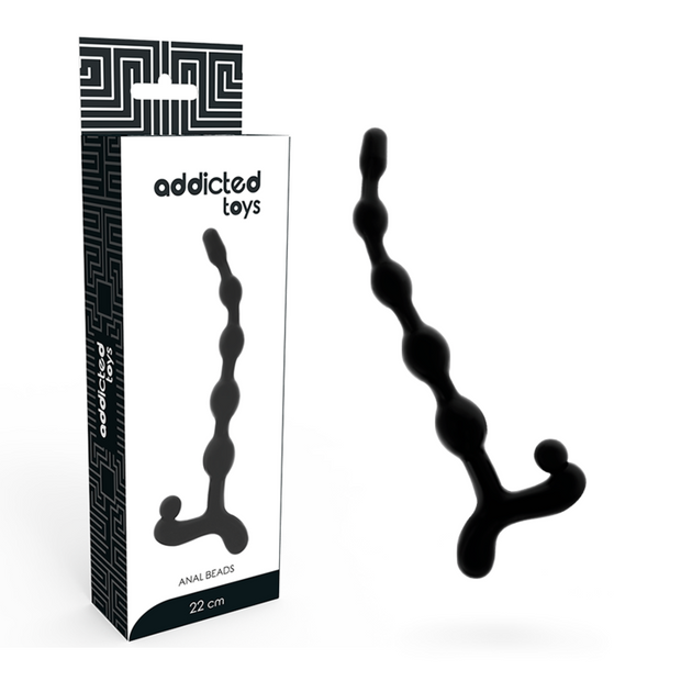 Addicted Toys Sfere Progressivas 22cm in Silicone Nero