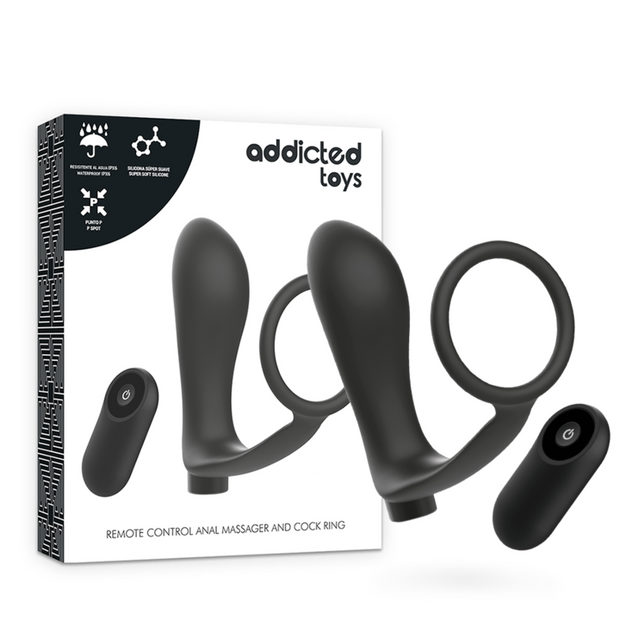 Addicted Toys Set Vibrante con Anello e Telecomando Ricaricabile