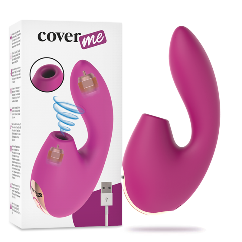 Coverme Stimolatore Clitorideo e Punto G in Silicone Premium