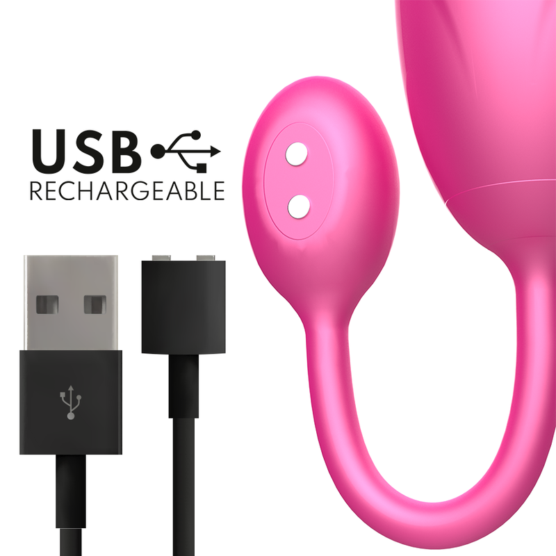 Oninder Denver Vibratore Smart con APP Rosa in Silicone Premium - immagine 6