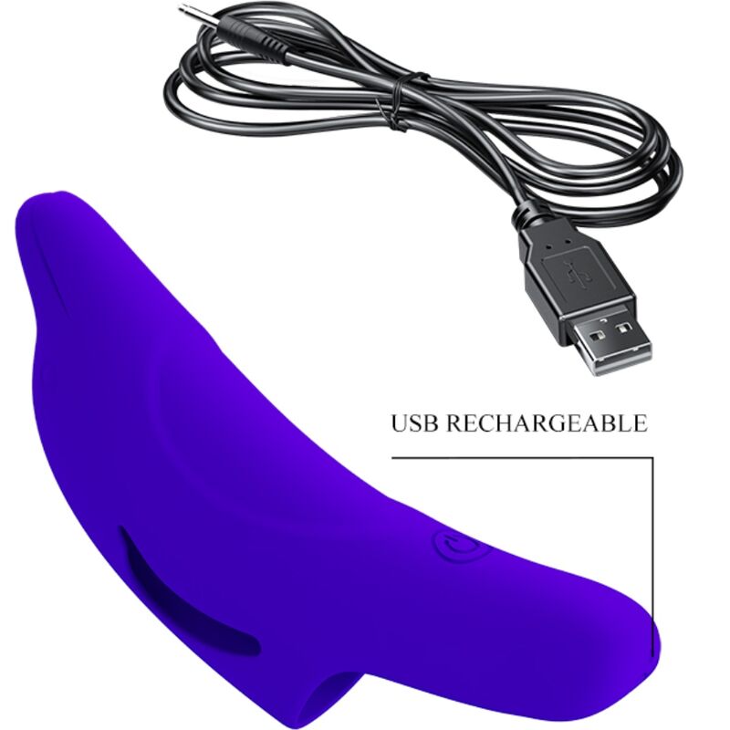 Pretty Love Delphini Stimolatore da Dito Mini Vibratore Blu - immagine 8