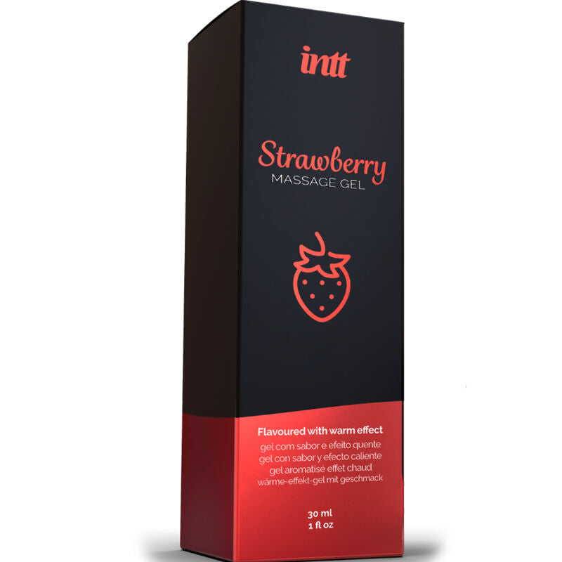 Intt Gel da Massaggio Effetto Termico Fragola 30ml Body-Safe - immagine 3
