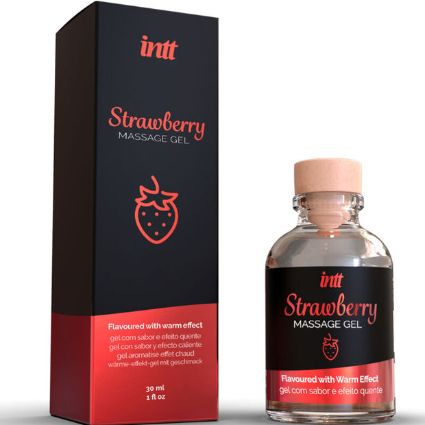 Intt Gel da Massaggio Effetto Termico Fragola 30ml Body-Safe - immagine 2