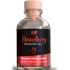 Intt Gel da Massaggio Effetto Termico Fragola 30ml Body-Safe