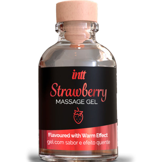 Intt Gel da Massaggio Effetto Termico Fragola 30ml Body-Safe