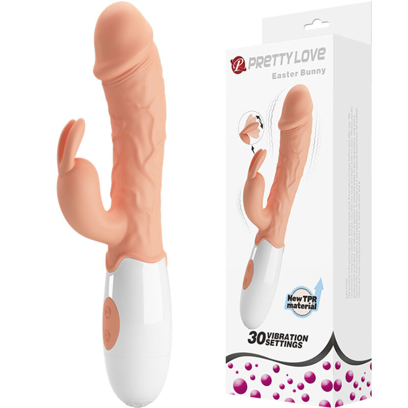Intense Vibratore Rabbit in Silicone con Doppia Stimolazione