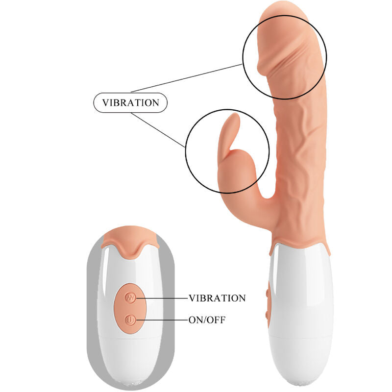 Intense Vibratore Rabbit in Silicone con Doppia Stimolazione - immagine 8