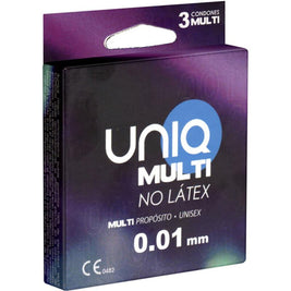 Uniq Preservativi Senza Lattice Multi 3 Unità Body-Safe