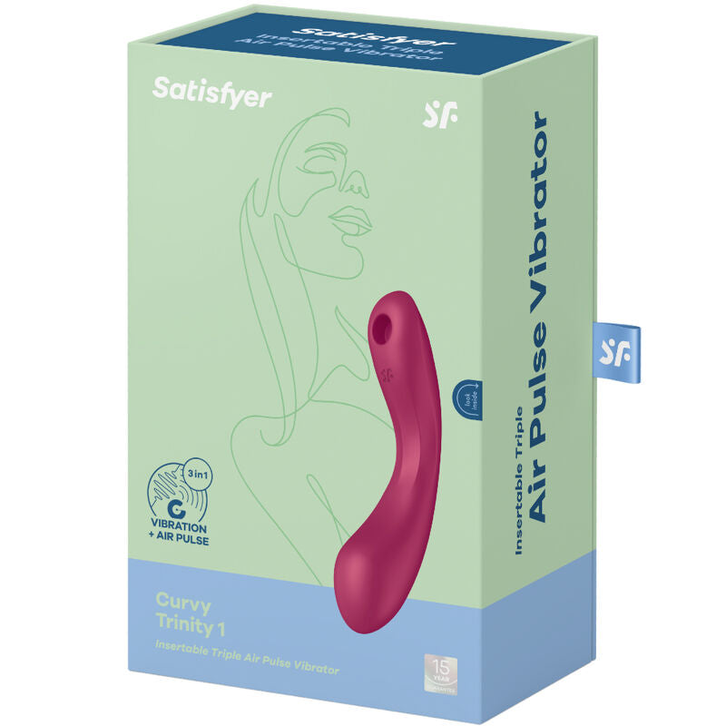SATISFYER - CURVE TRINITY 1 AIR PULSE VIBRAZIONE GRIGIO
