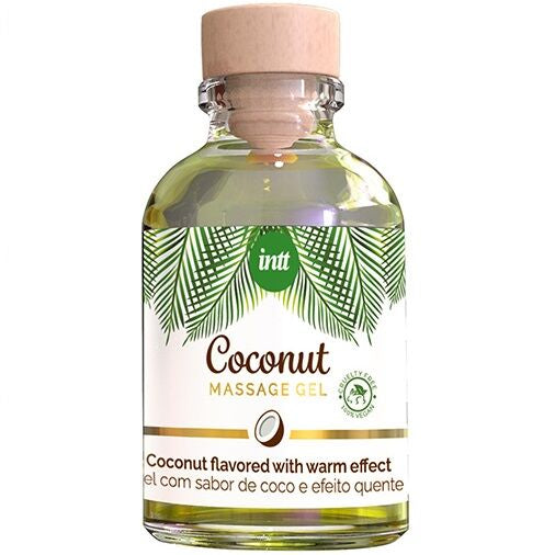 Gel da Massaggio Vegano al Cocco Effetto Riscaldante Intt