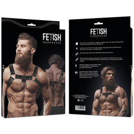 Atteggiamento Sottomesso Fetish - Imbracatura Pettorale In Ecopelle Da Uomo