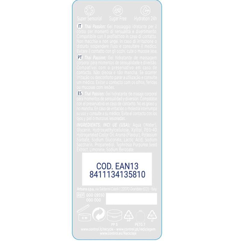 Controllo - 2 In 1 Massaggio E Piacere Thai Passion 200 Ml