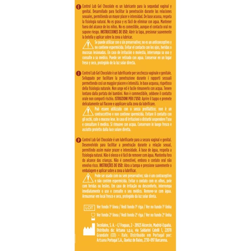 Control - Lub Gel Lubrificante Al Cioccolato 75 Ml