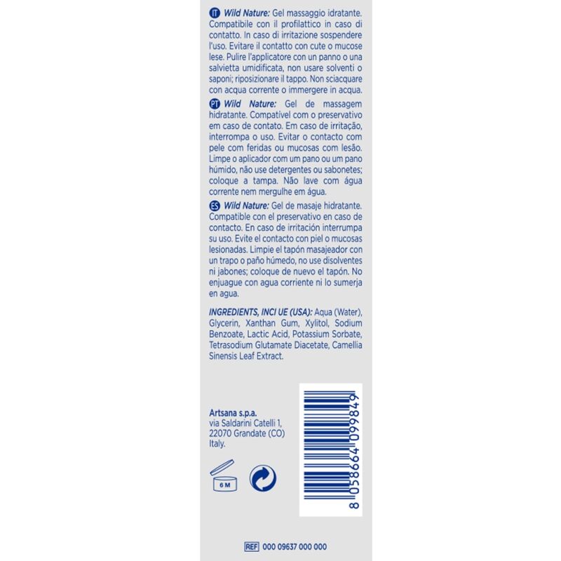 Control Gel da Massaggio Wild Nature 3 in 1 - 200ml Body-Safe - immagine 2