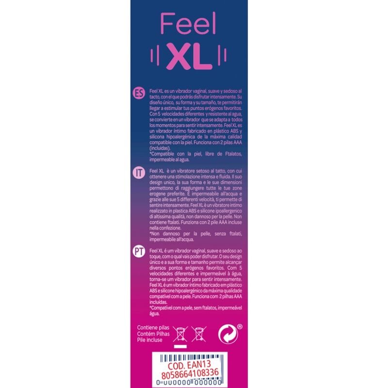 Control Feel Bullet Vibrante XL in Silicone Premium - immagine 3