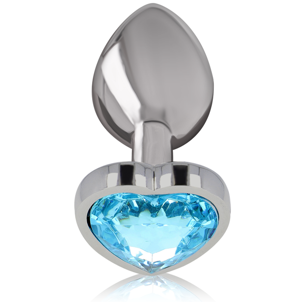 Intense - Plug Anale In Alluminio Cuore Blu Taglia M