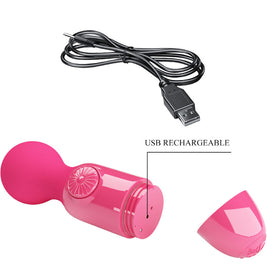 Intense Mini Massaggiatore Personale Magenta in Silicone Premium - immagine 6