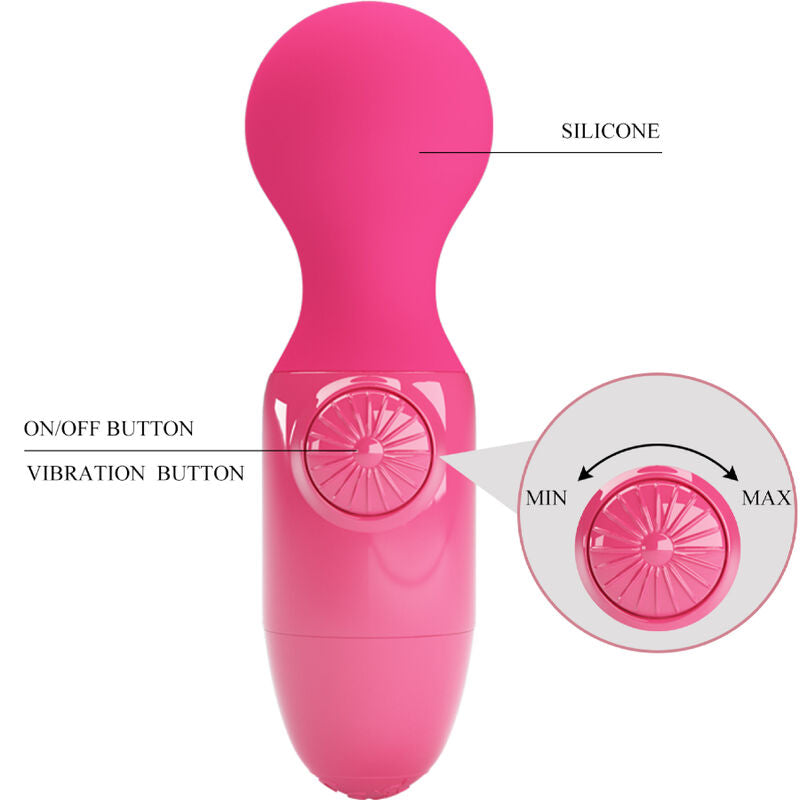 Intense Mini Massaggiatore Personale Magenta in Silicone Premium - immagine 7