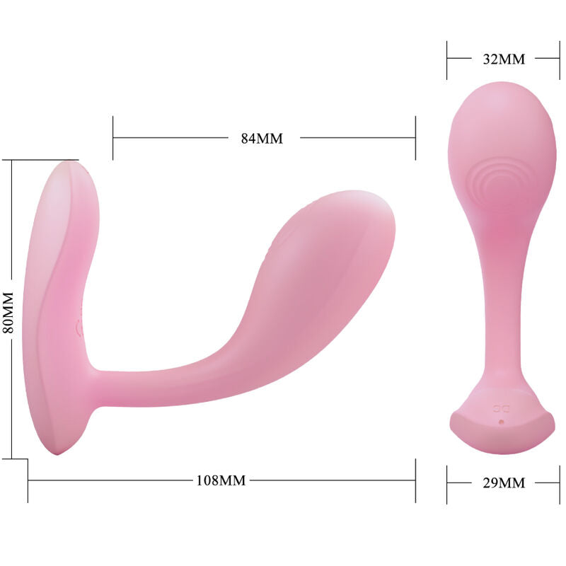 Pretty Love - Baird G-Spot 12 Vibrazioni Ricaricabile App Rosa
