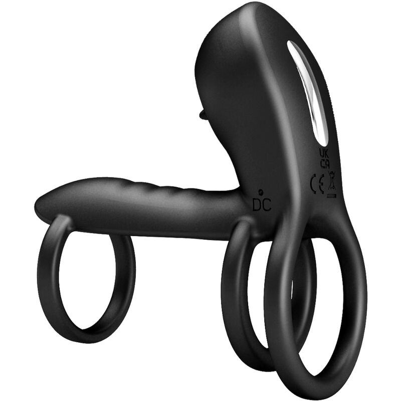Pretty Love - Guaina Per Pene Jammy 12 Vibrazioni Con Lingua In Silicone Ricaricabile