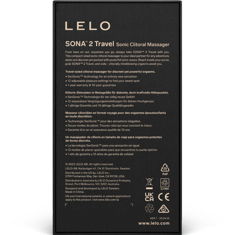 LELO Sona 2 Cruise Stimolatore Sonico da Viaggio Rosa Premium - immagine 6