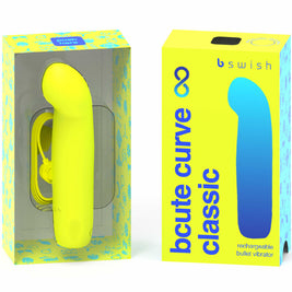B Swish - Bcute Curve Infinite Classic Vibratore Ricaricabile In Silicone Giallo