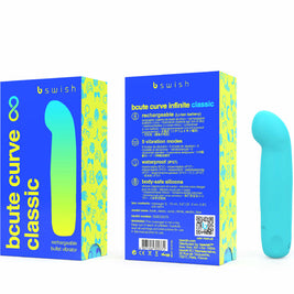 B Swish - Bcute Curve Infinite Classic Vibratore Ricaricabile In Silicone Blu